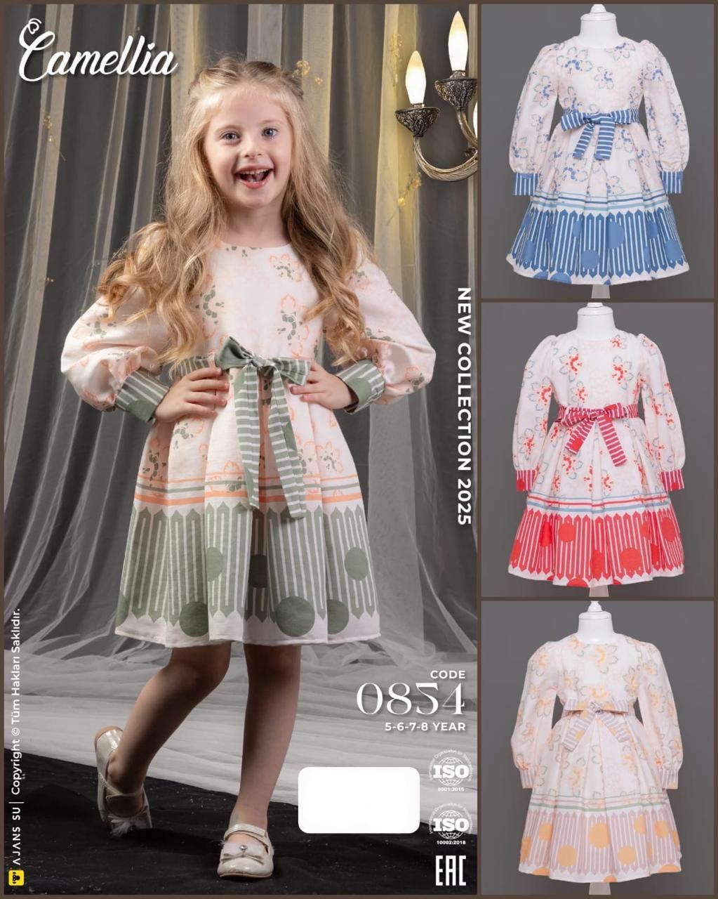 فستان أناقة الربيع من 5 الى 8 سنة