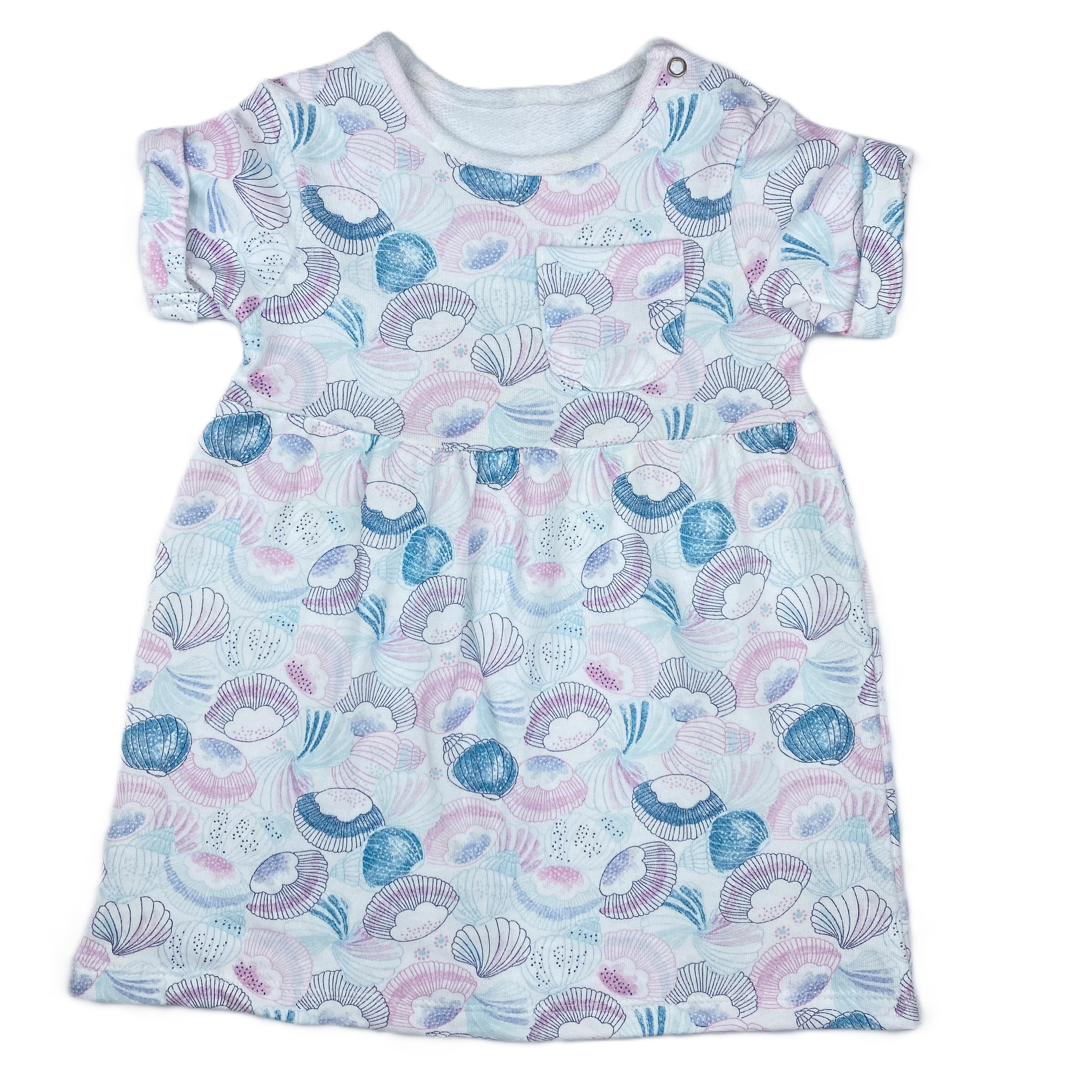 فستان زهور ناعمة بألوان باستيل من شهرين الى 4 سنة